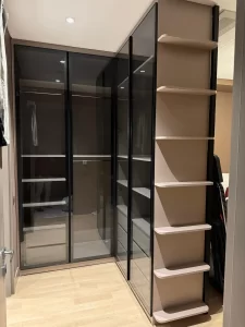 Füme Cam Kapaklı Gardrop Modelleri 22-1, Füme Cam Dolap, Cam Gardrop, Camlı Gardrop, Cam Kapaklı Dolap