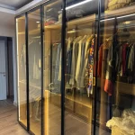 Reflekte Bronz Cam Kapaklı Gardrop Modelleri 20-6, Cam Dolap, Cam Gardrop, Camlı Gardrop, Cam Kapaklı Dolap