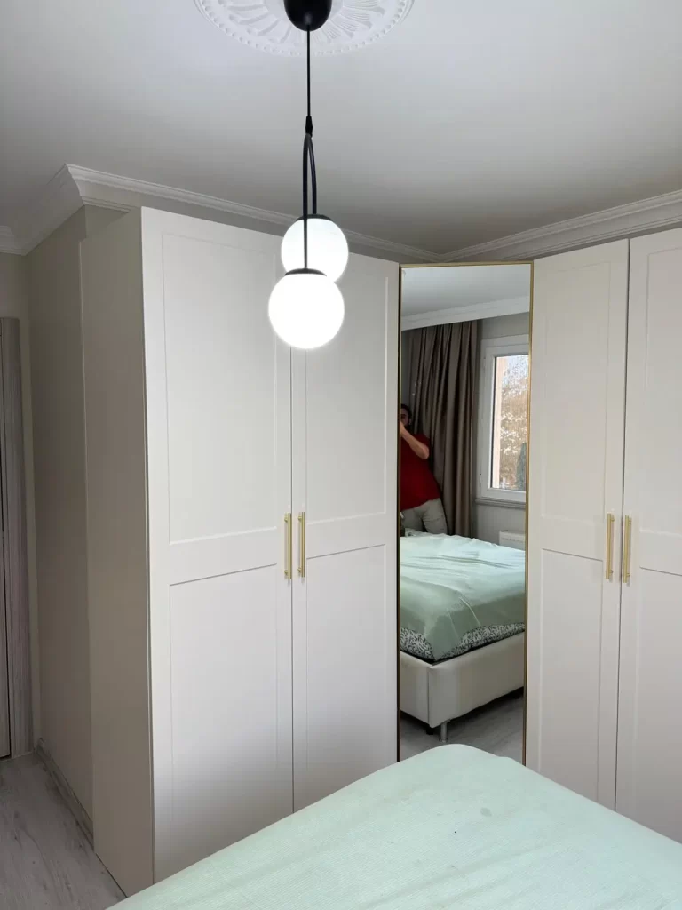 Yatak Odası Dolabı Modelleri Proje 38-1, Kapak Resmi, Gardrop Modelleri , Dolap , Yatak Odası Gardrop, Membran Kapak, Giyinme Odası